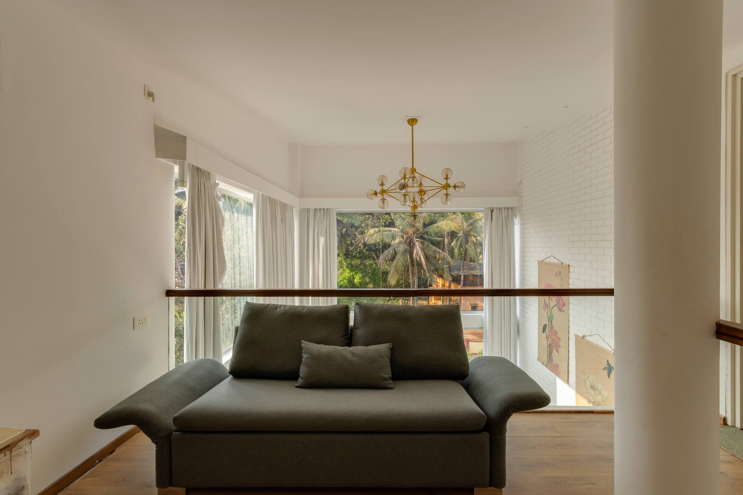 Spacious Duplex Glass House with Pool in Siolim 24