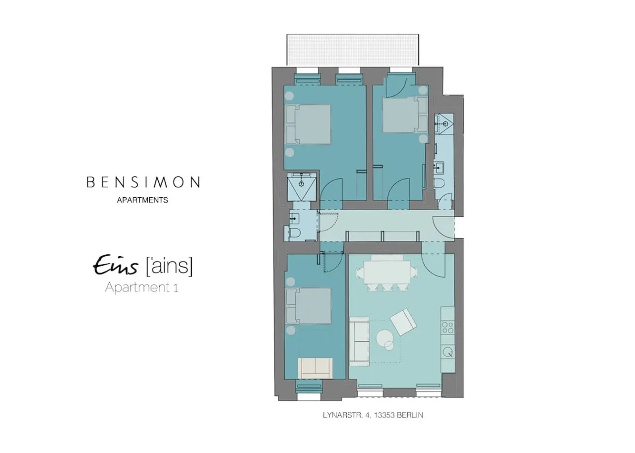 3-Bedroom Apartment (110sqm) with Terrace & Garden 5