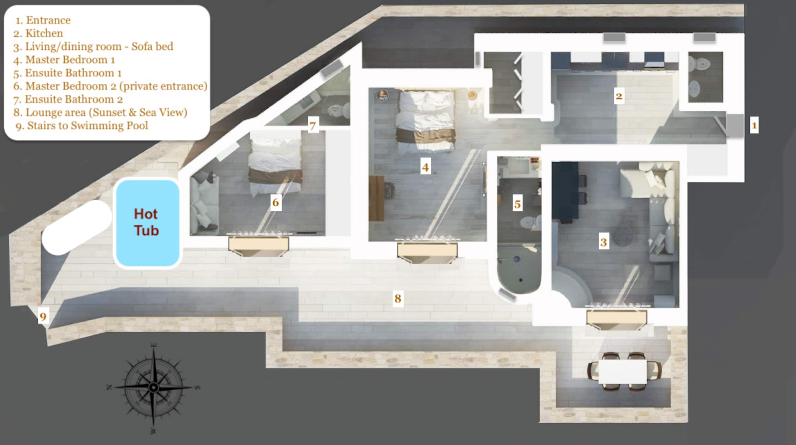 Hyperion Villa | Sea & Sunset view| Heated Jacuzzi — photo 4