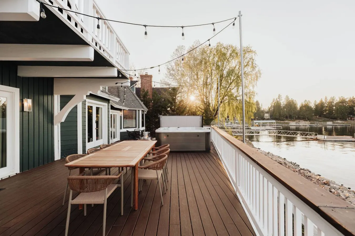 Lakefront Luxe Lodge w/Dock & Hot Tub near Village 3