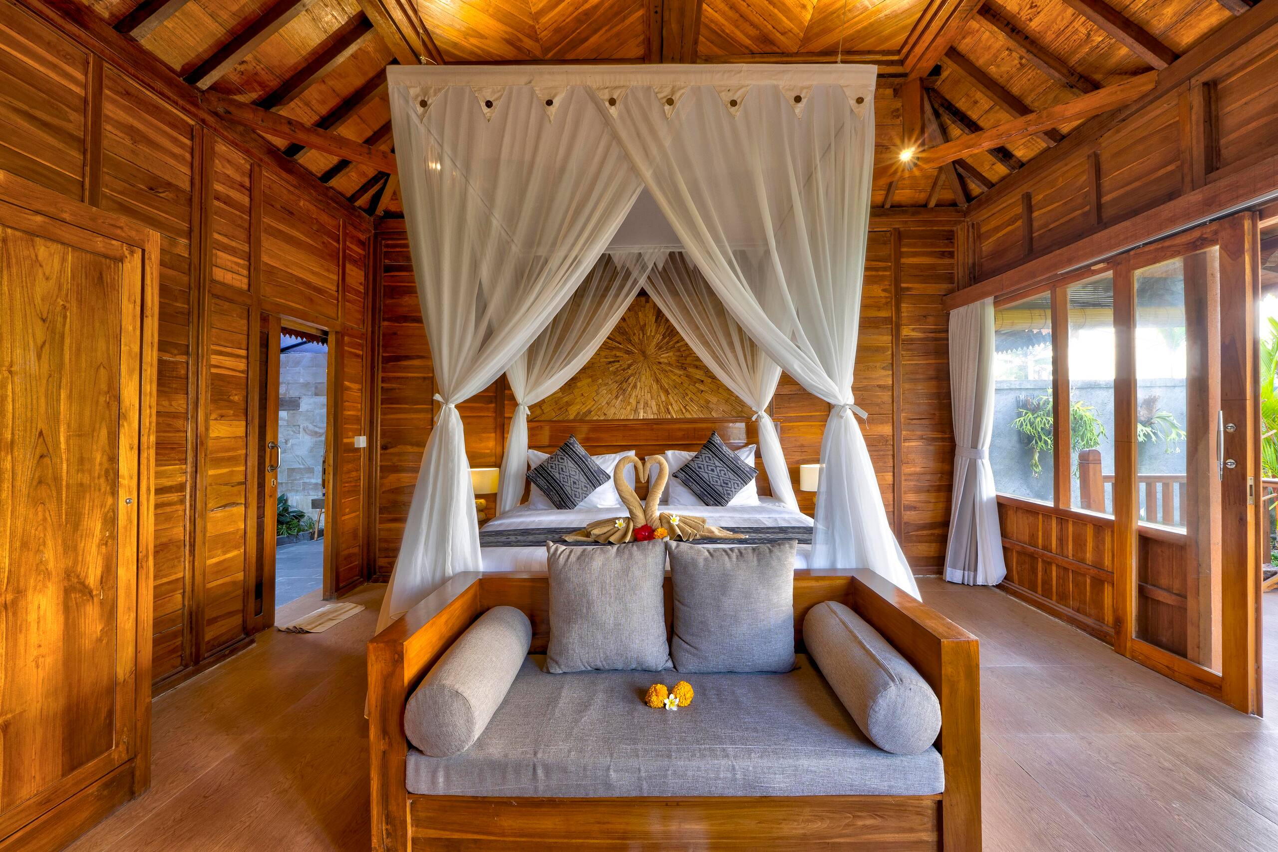 Private pool villa with rice field view near Ubud 13