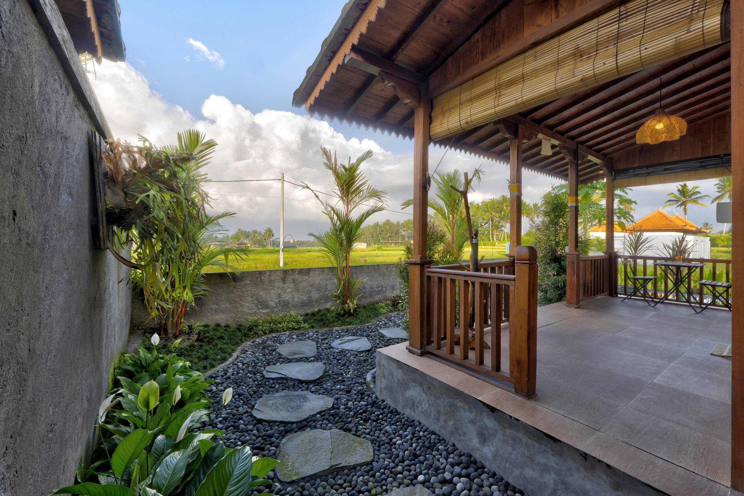 Private pool villa with rice field view near Ubud 18