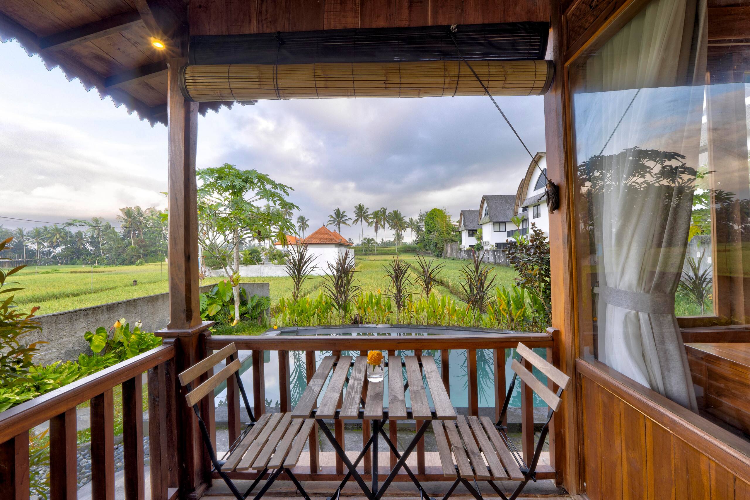 Private pool villa with rice field view near Ubud 19