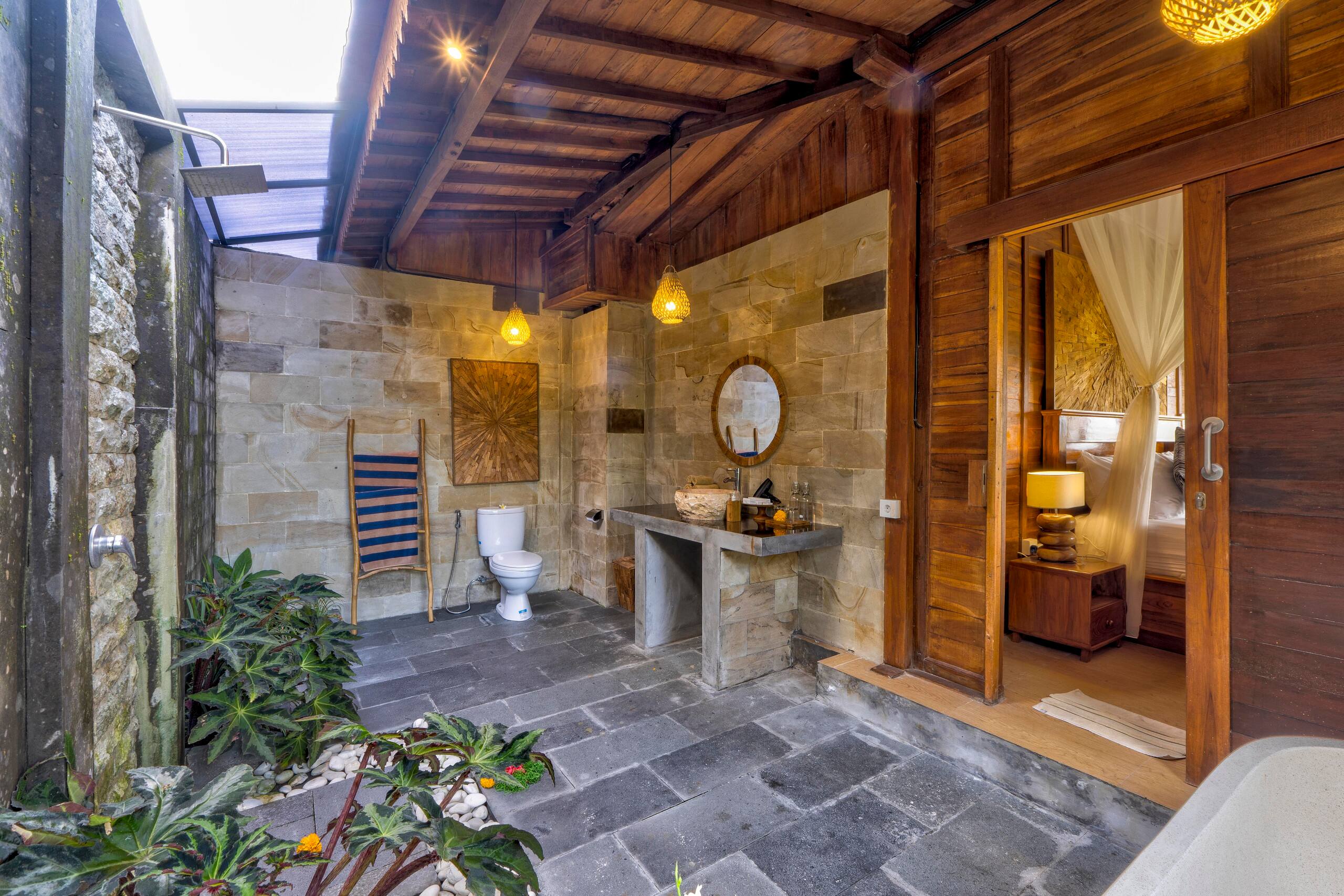 Private pool villa with rice field view near Ubud 26