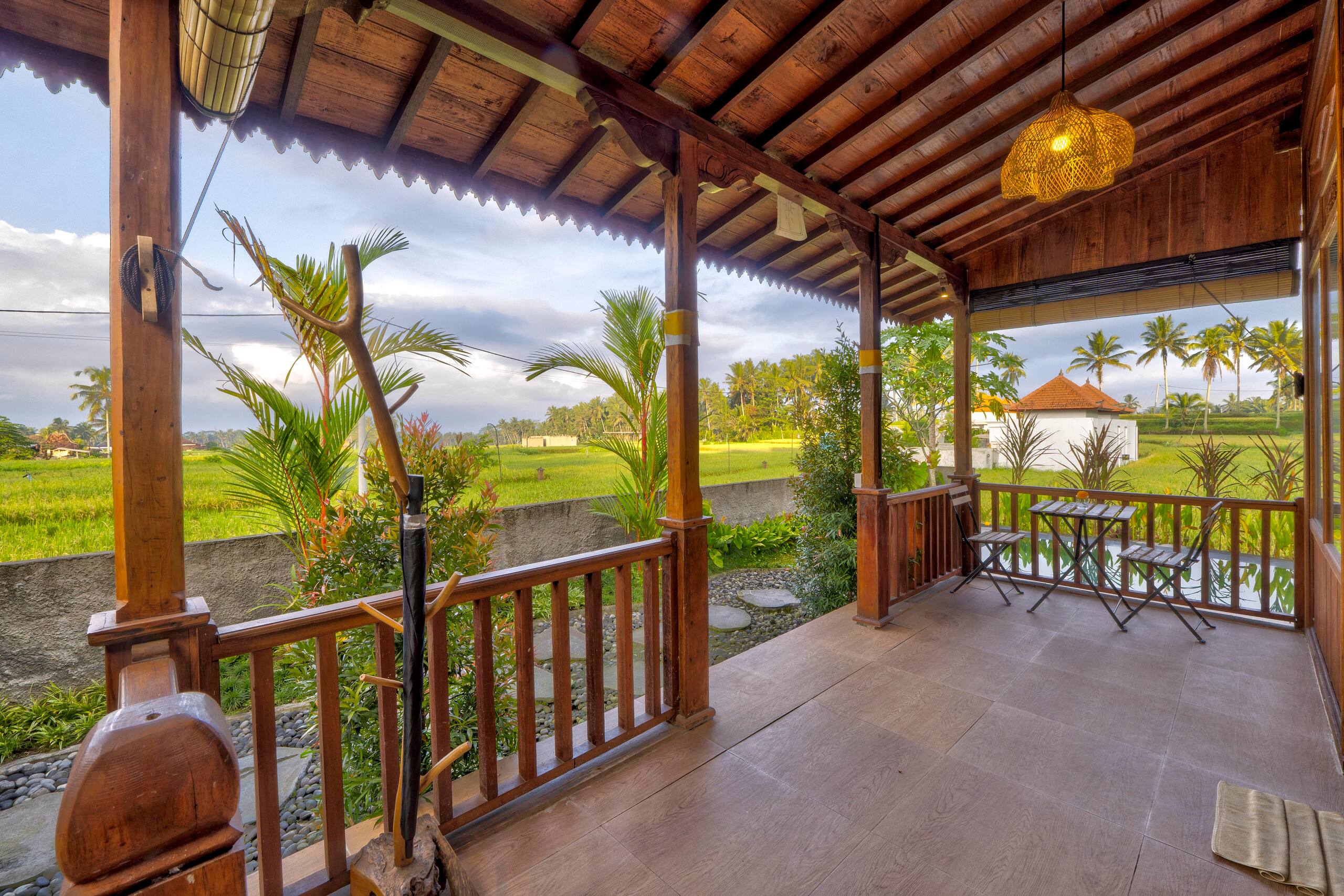 Private pool villa with rice field view near Ubud 20