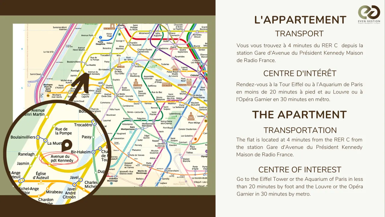 Bail Mobilité - Paris 16 - rénové 18