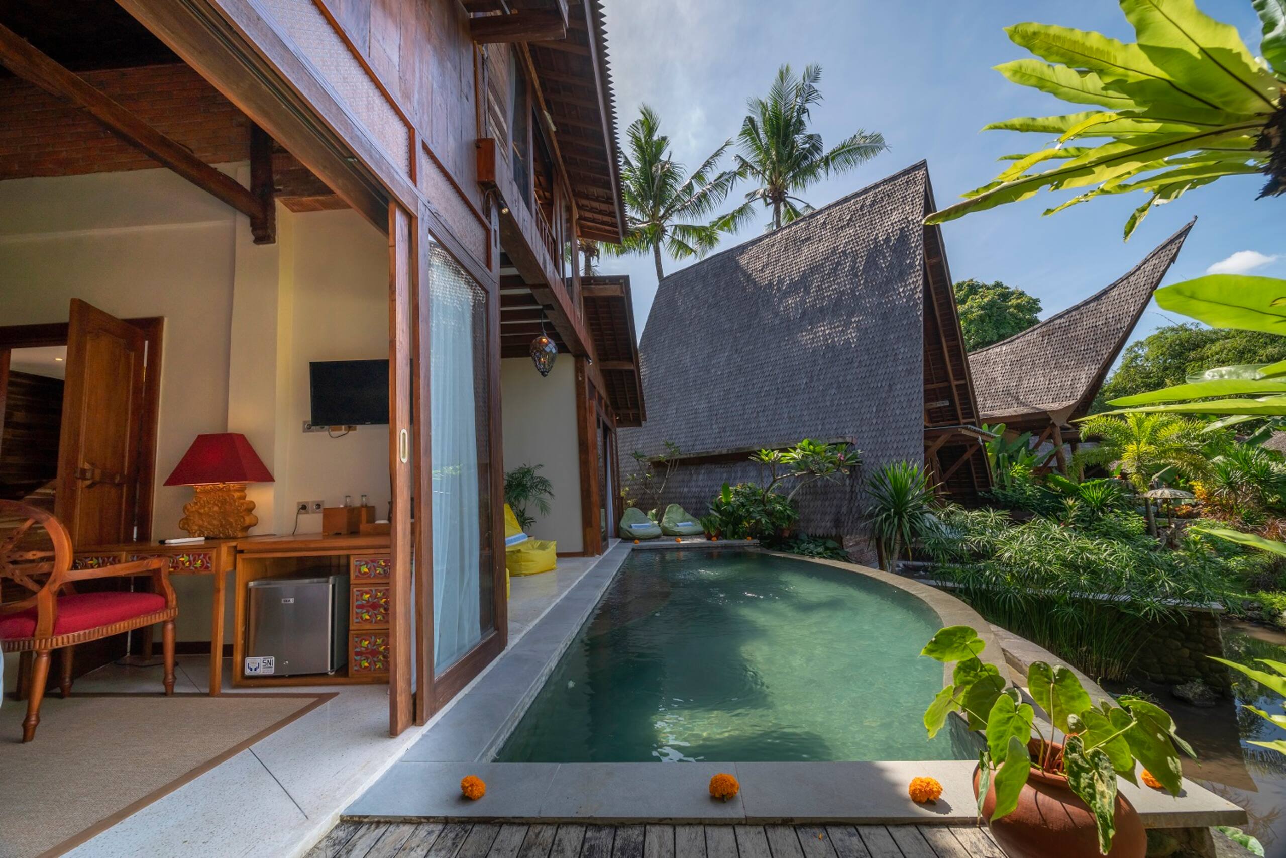 Menzel Ubud Three Bedroom Ethnic Villa with Pool 10