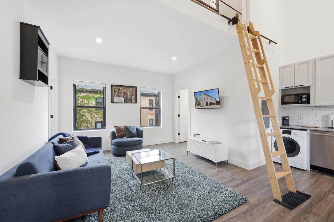 Modern Executive Loft Work-Ready Mezzanine 14