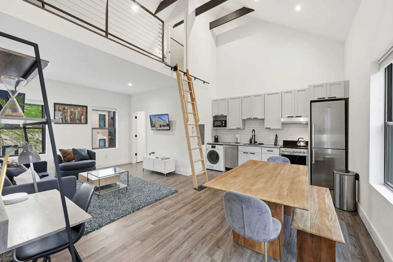 Modern Executive Loft Work-Ready Mezzanine 7