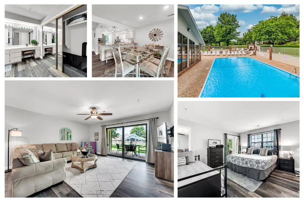 Gorgeous, 3 min to Strip! Pools, Hot Tub, Sauna!