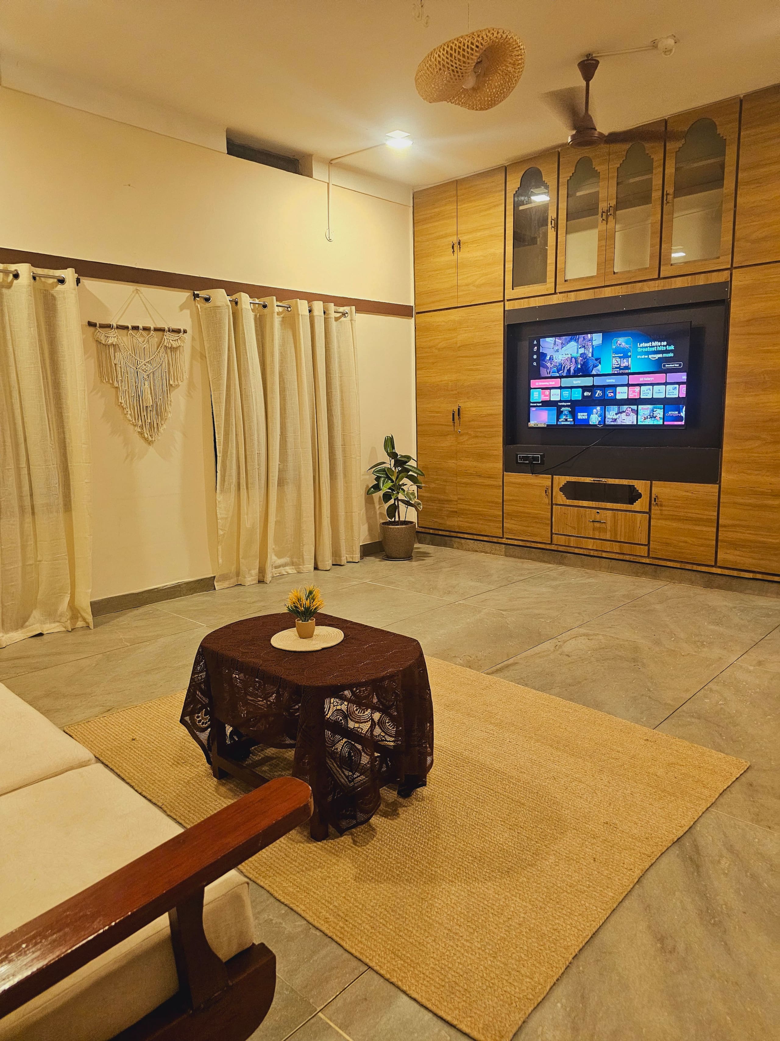 Moonlit stays-Cozy 2BHK with Private Boho Terrace 9