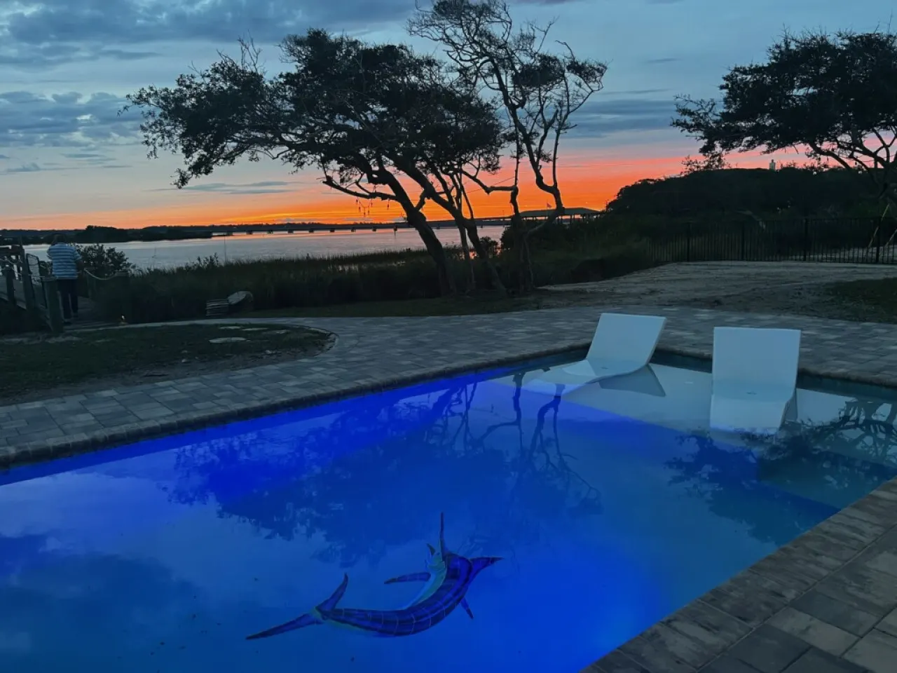Sunset Waterfront Oasis w/ Dock, Pool & Sunset Views 2