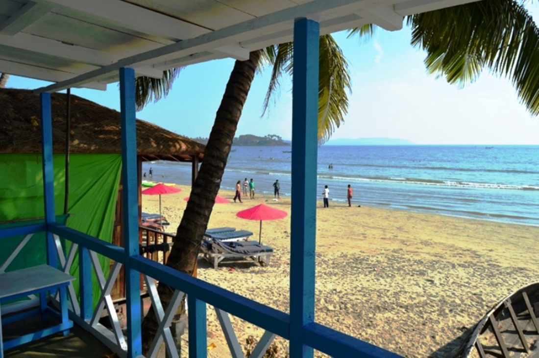 The Blue Blacony 250m From Palolem Beach Wifi 4
