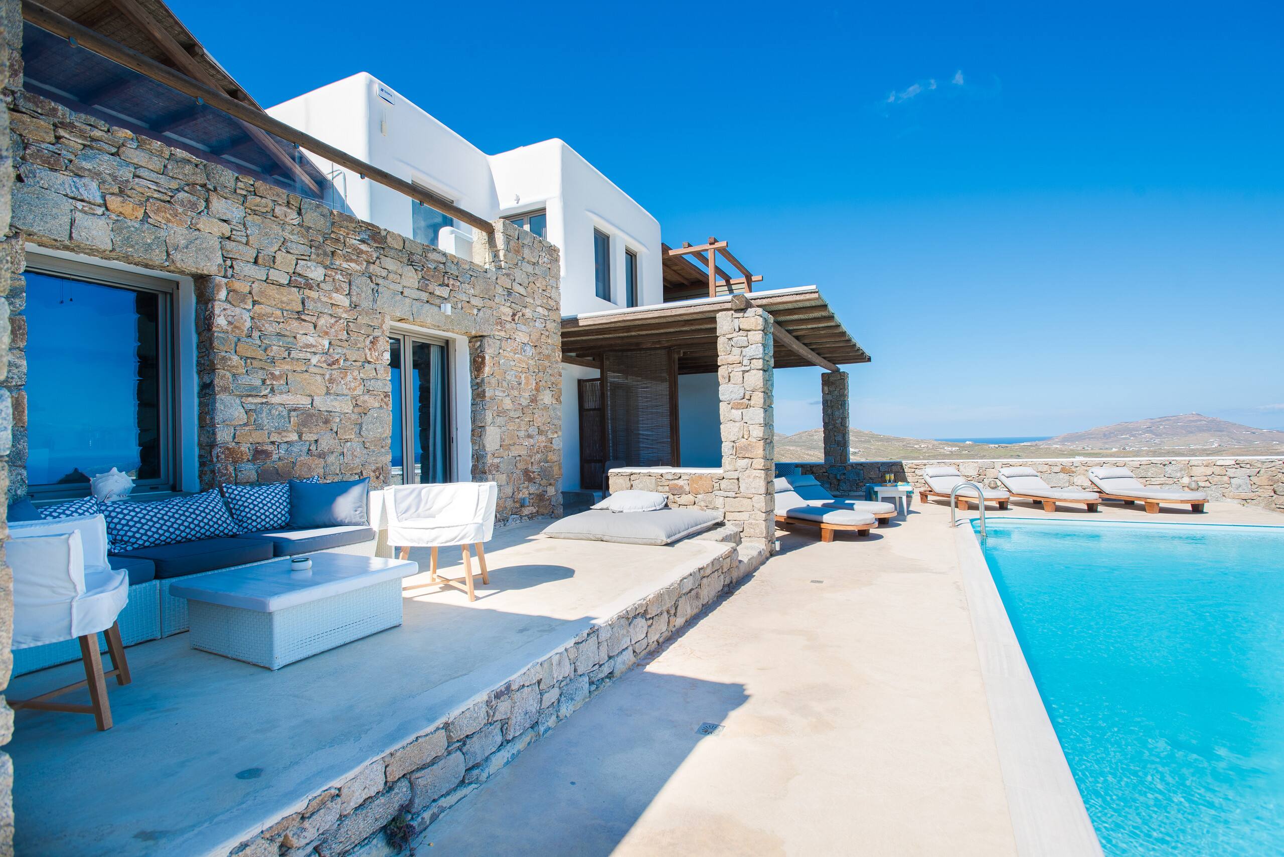 sea view villa/private pool/Mykonos/amallinisuites 7