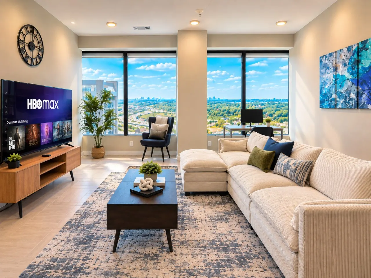 Downtown View Retreat 3BR 2 Kings 1