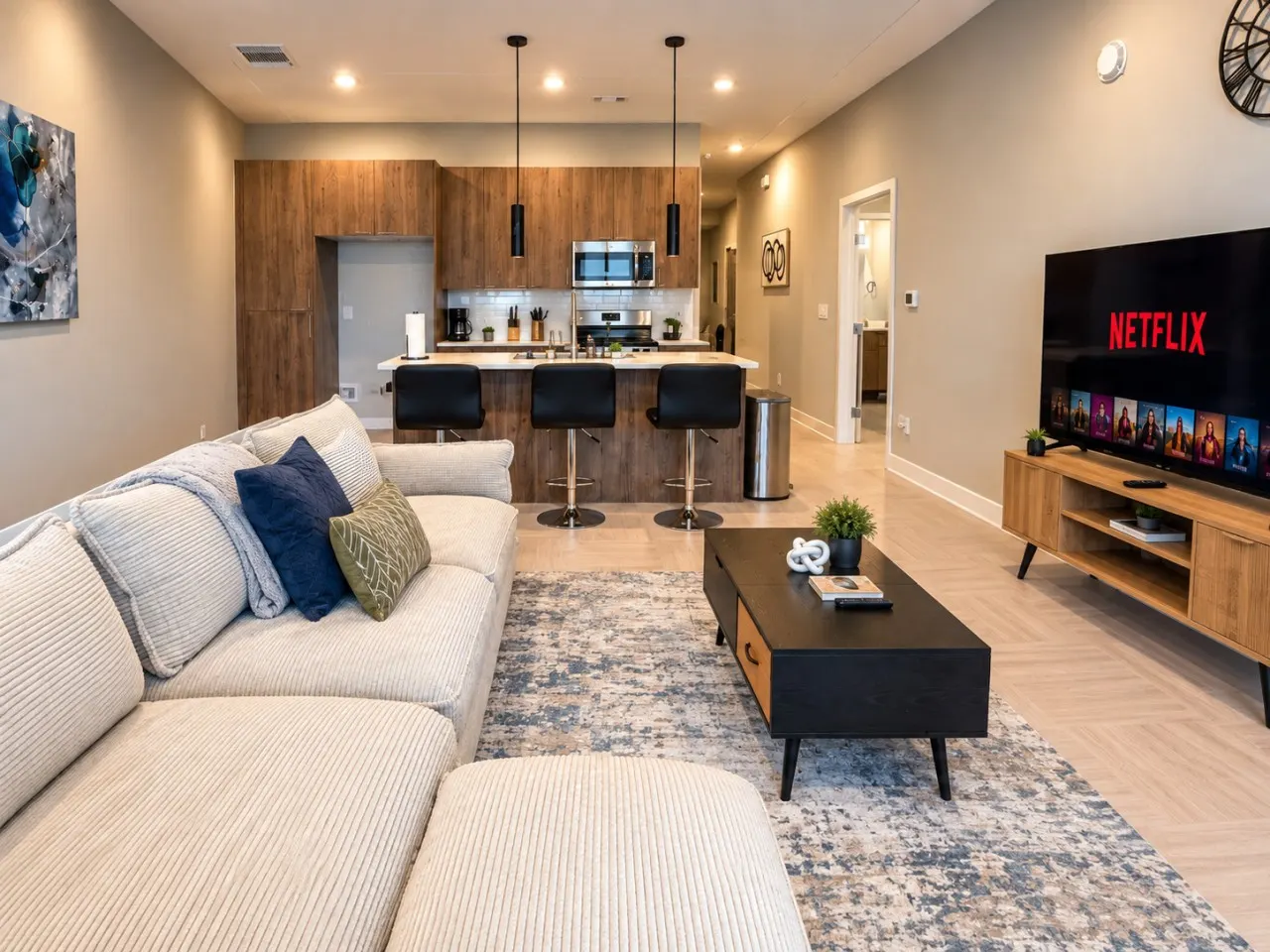 Downtown View Retreat 3BR 2 Kings 3