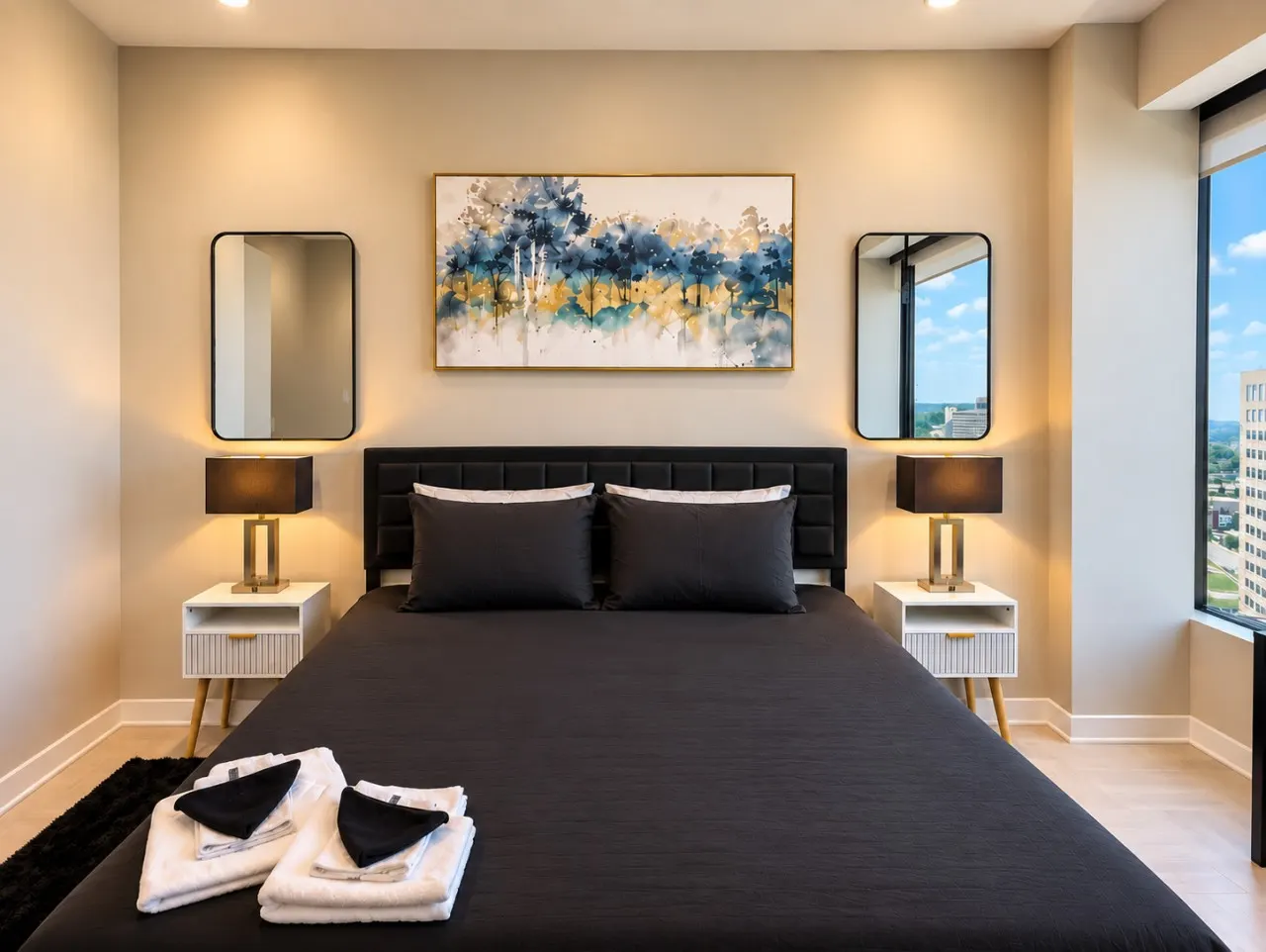Downtown View Retreat 3BR 2 Kings 7