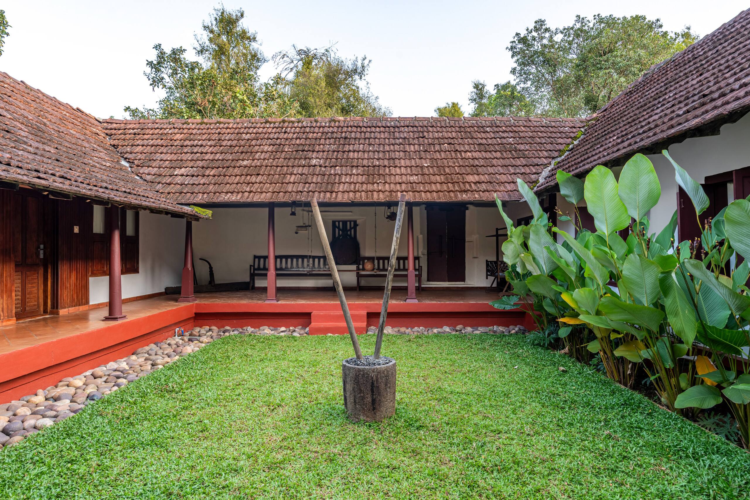3 BHK Kerala Heritage Villa w/Courtyard & Garden 32