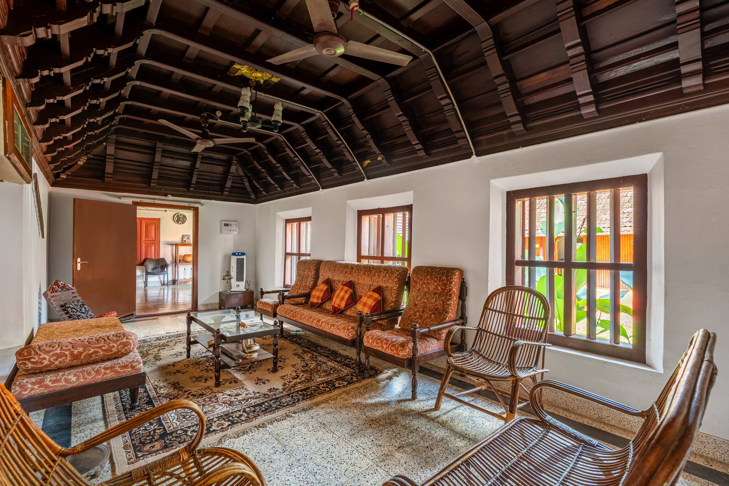 3 BHK Kerala Heritage Villa w/Courtyard & Garden 10