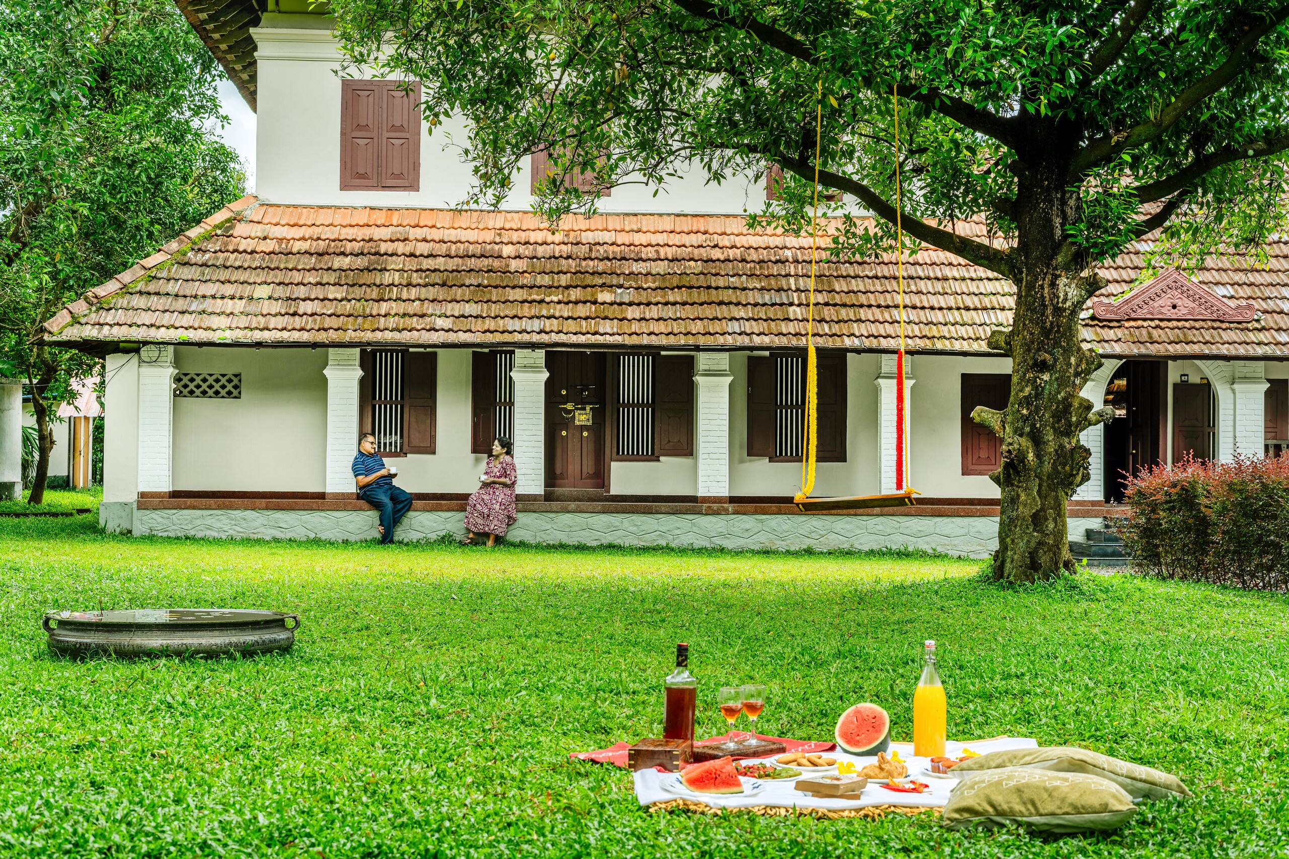 3 BHK Kerala Heritage Villa w/Courtyard & Garden 36