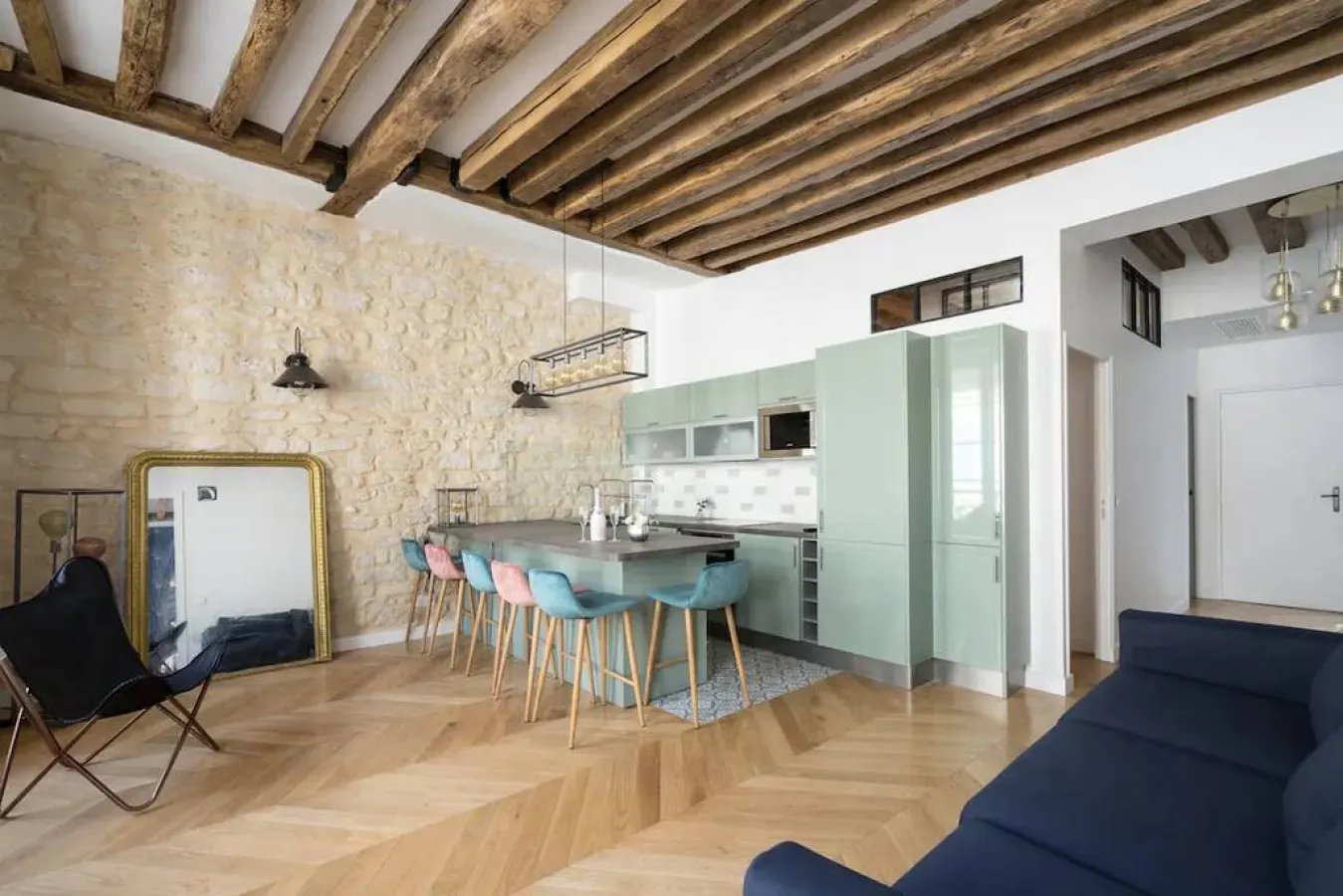 Typical Parisian Flat#3Bedrooms#Opera#Louvre#AC 1