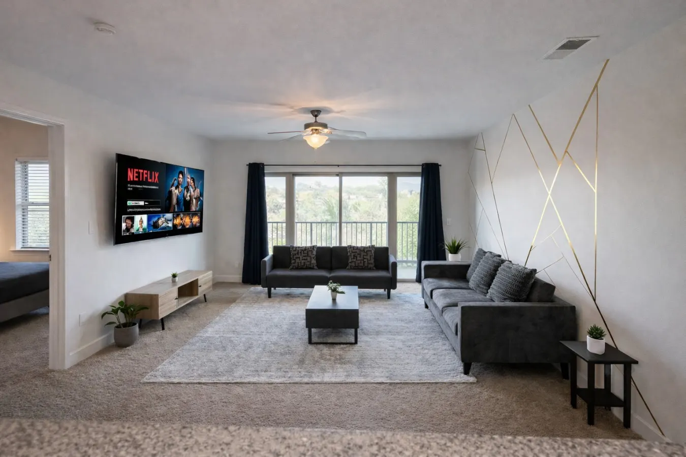 Designer UAB Condo King Bed with Balcony View M7 1