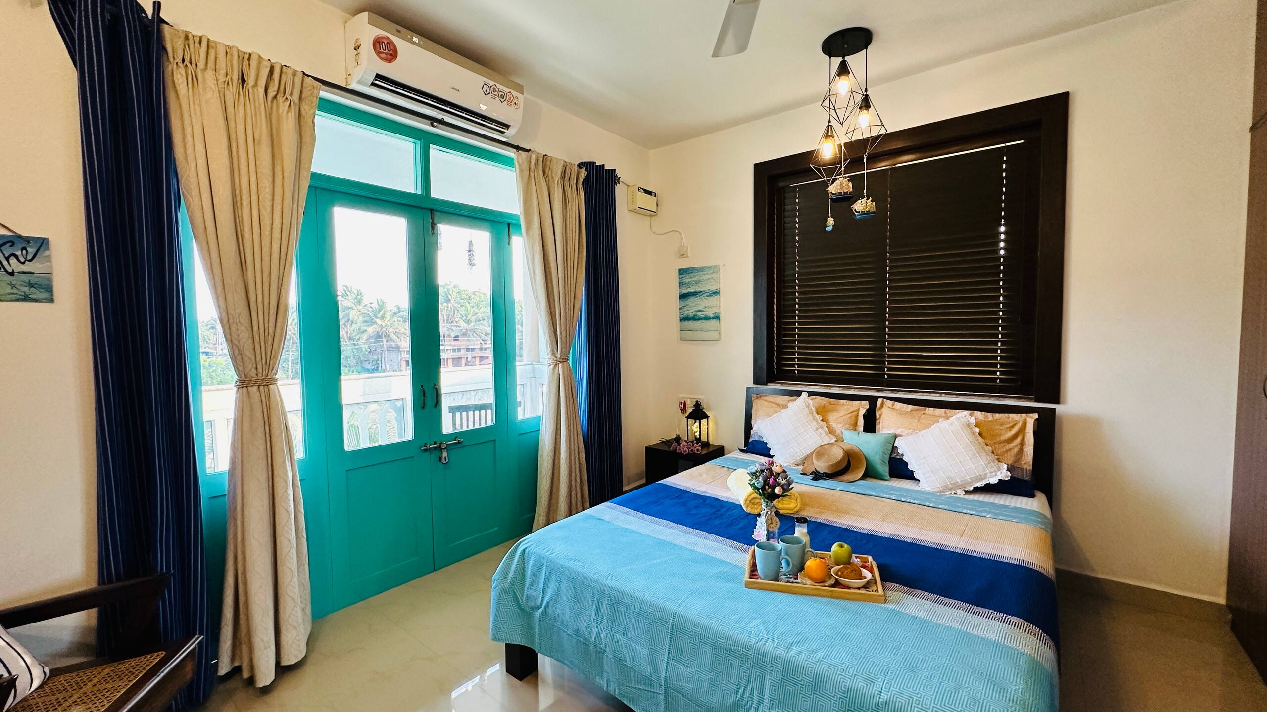 Luxury 1 BHK+2 mins beach walk+Pool+HiSpeed Wifi 20