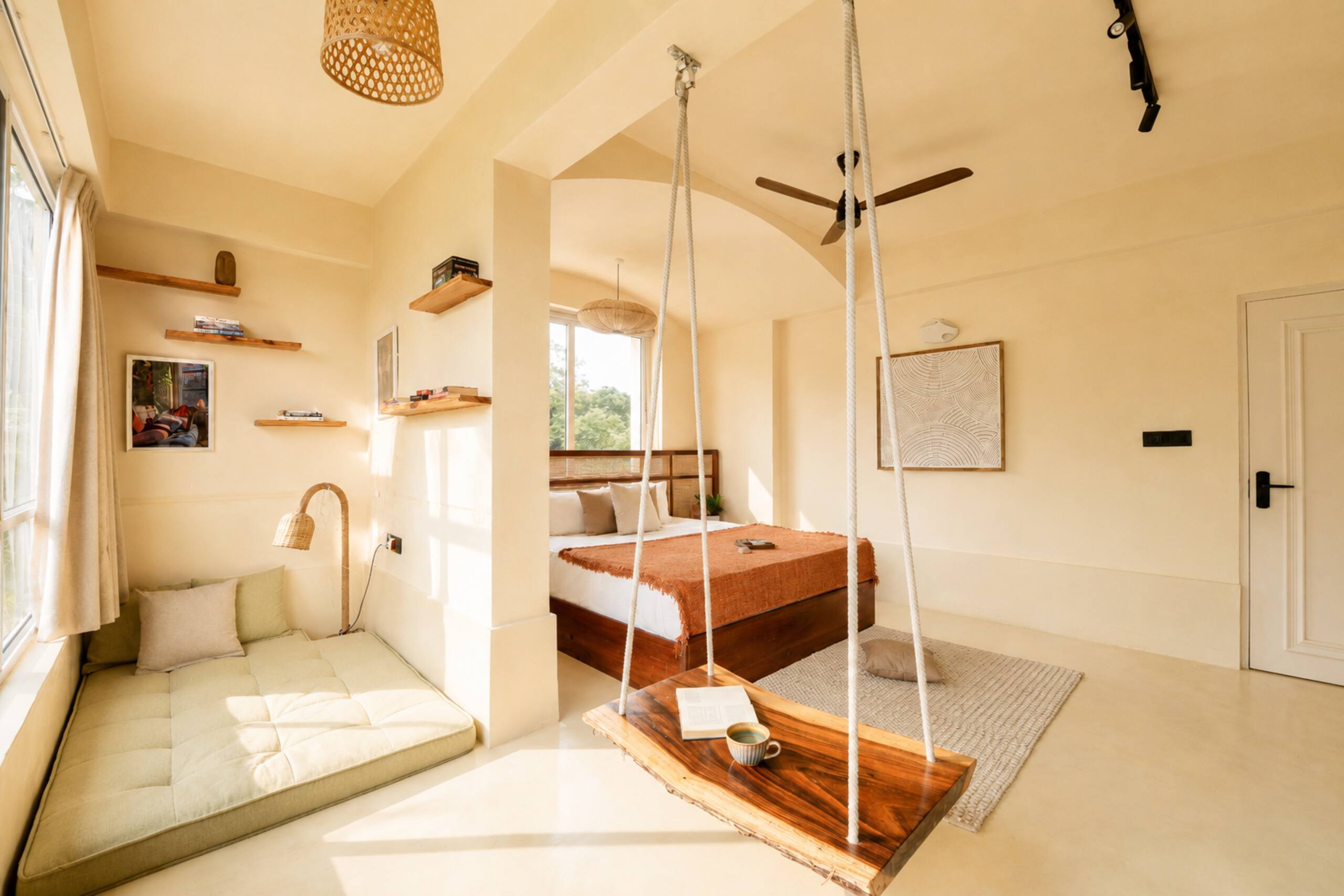 Onsen by Earthen Window | Hilltop | near Assagao 6