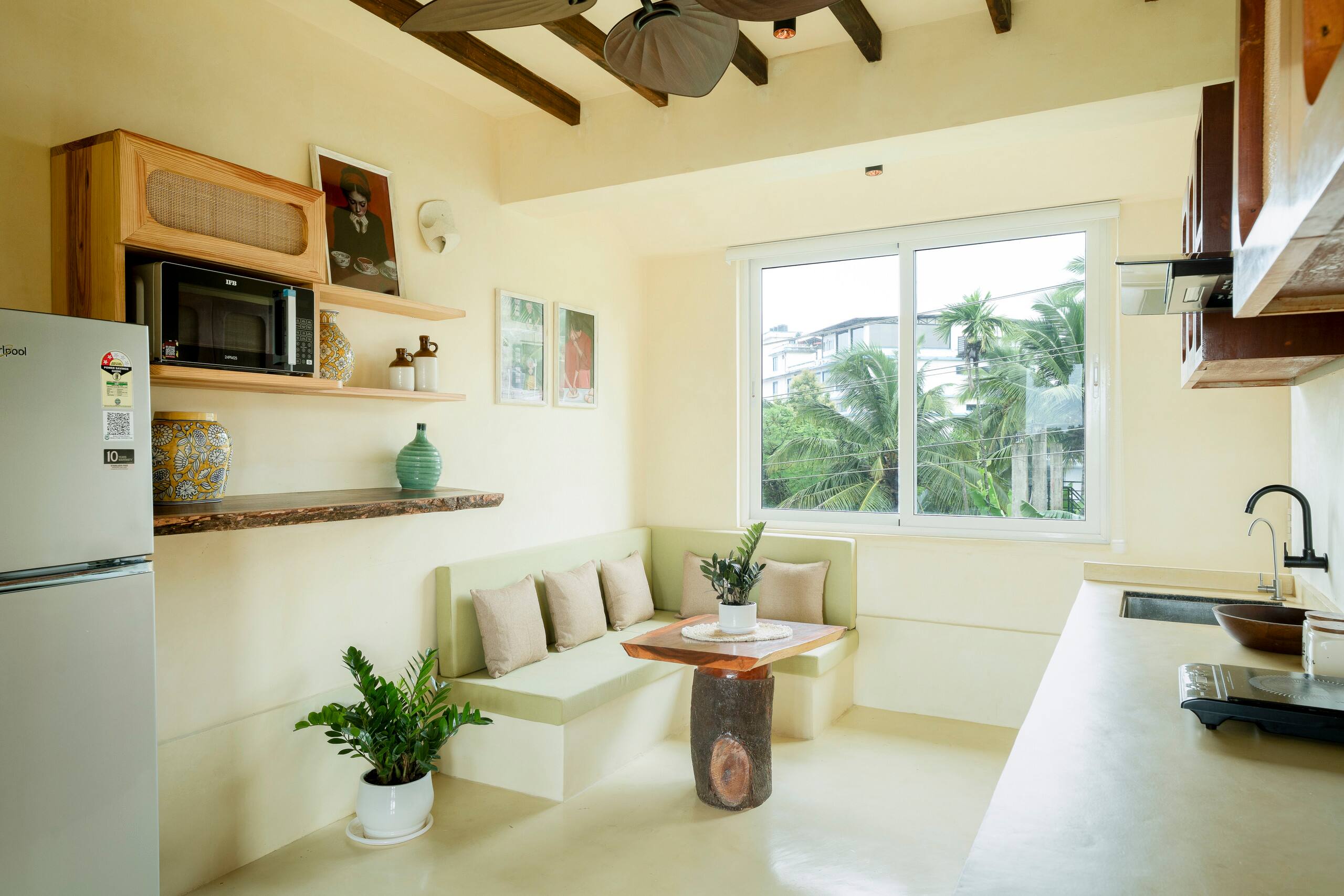 Onsen by Earthen Window | Hilltop | near Assagao 21