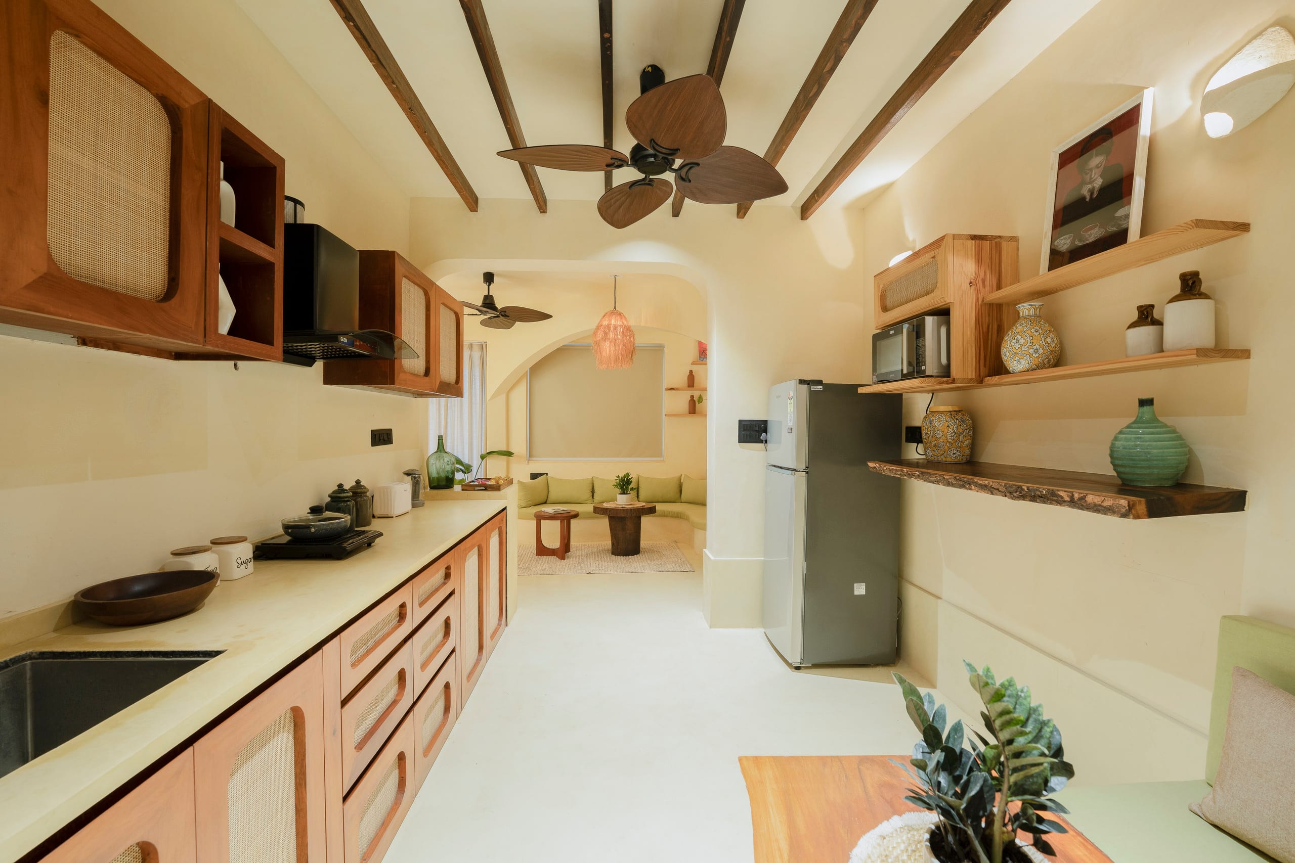Onsen by Earthen Window | Hilltop | near Assagao 19