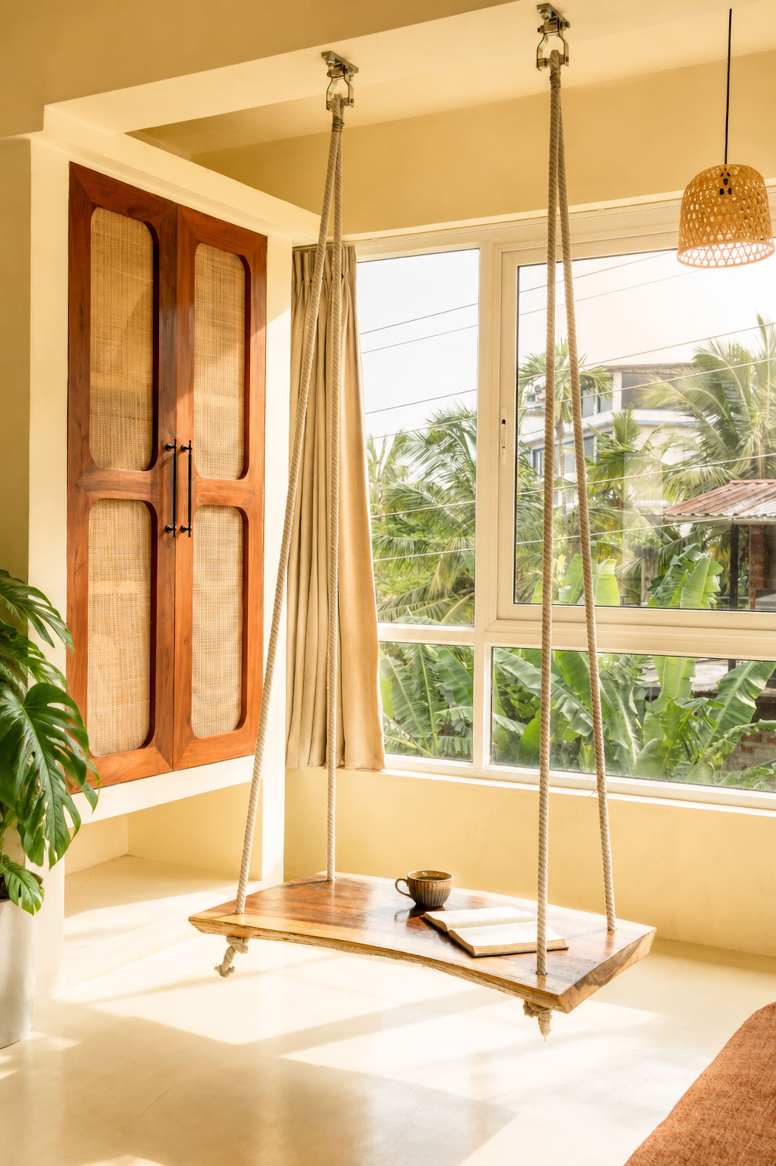 Onsen by Earthen Window | Hilltop | near Assagao 36