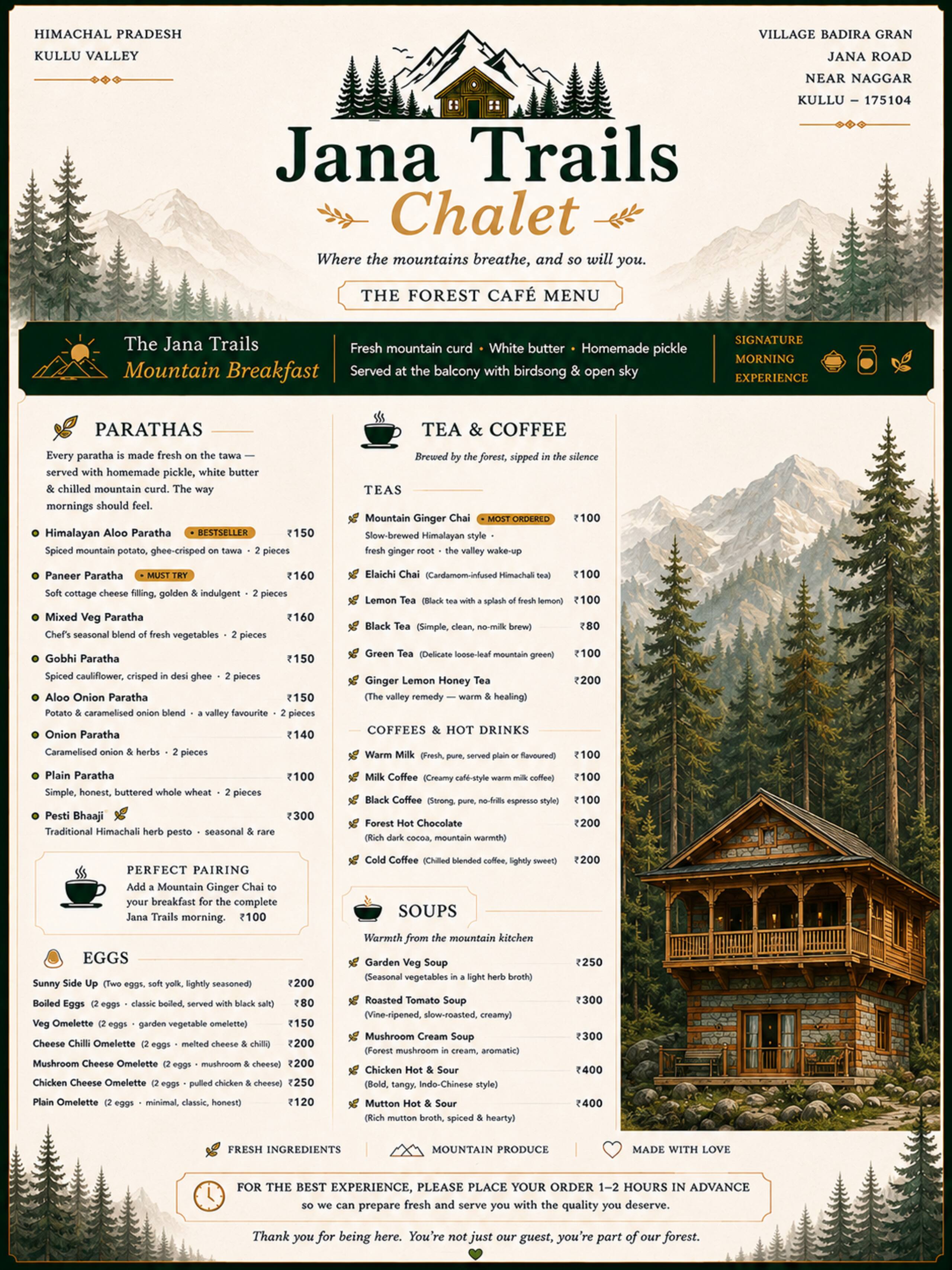 Wood Duplex | Mountain View | Jana Trails, Manali 16