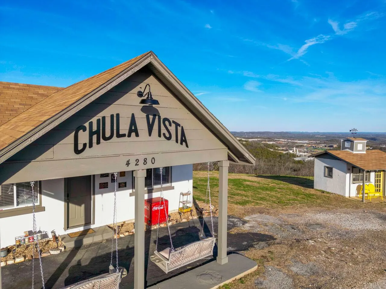 Views! Historic Branson Home, Swings, Firepit, Fun 9