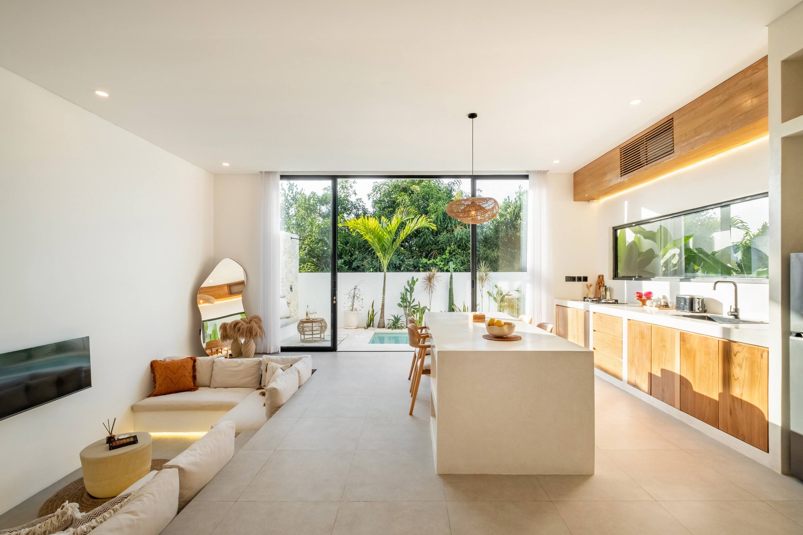 Stylish 1BR Retreat with Sunken Living Room & Pool 18