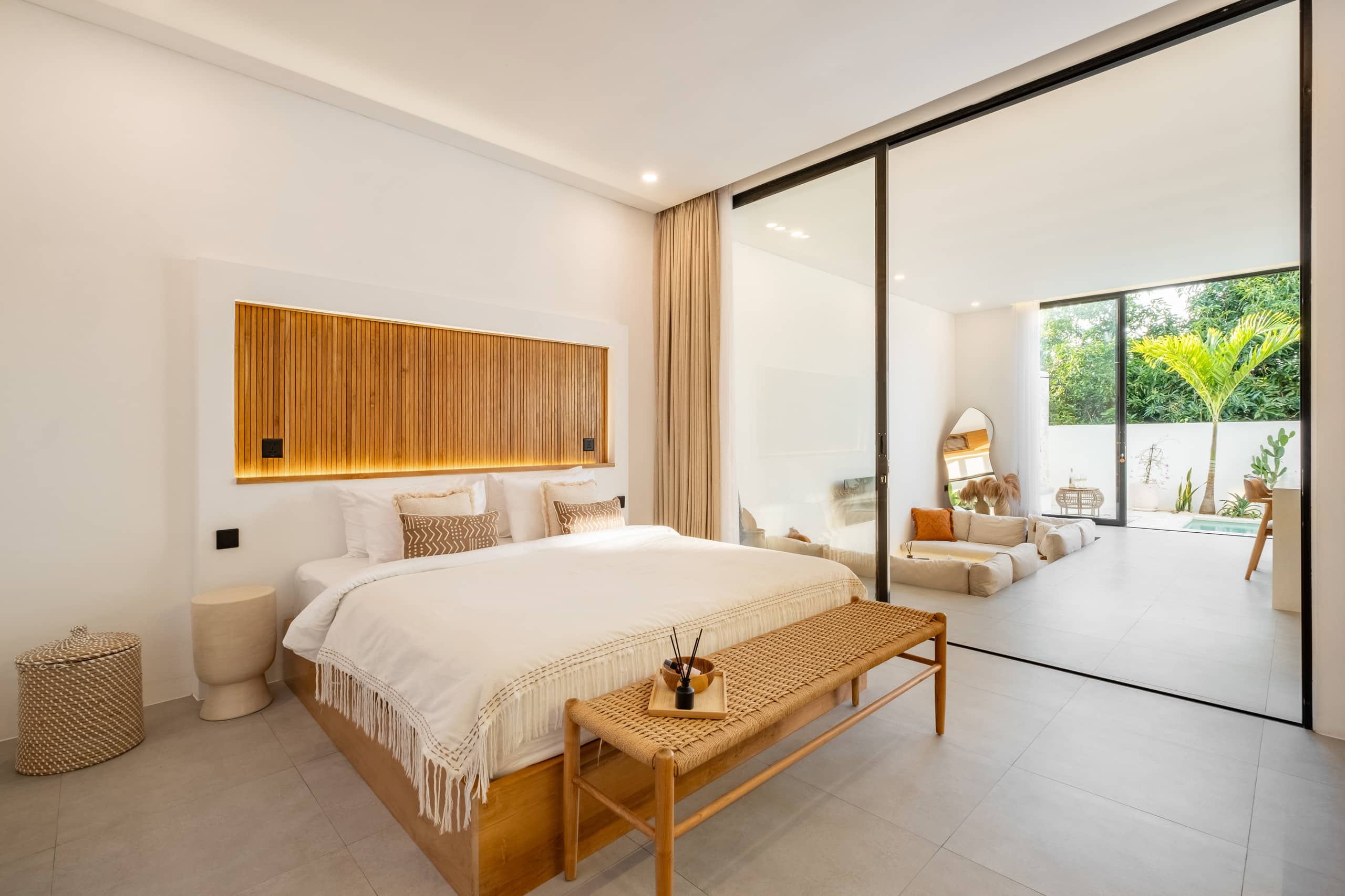 Stylish 1BR Retreat with Sunken Living Room & Pool 7