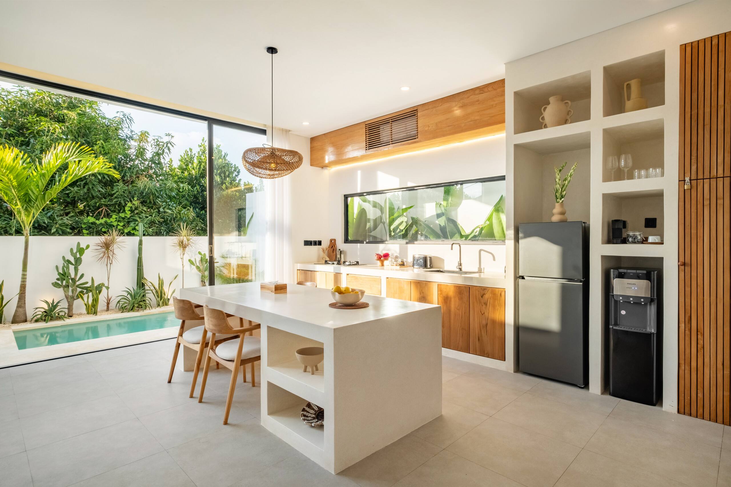 Stylish 1BR Retreat with Sunken Living Room & Pool 11