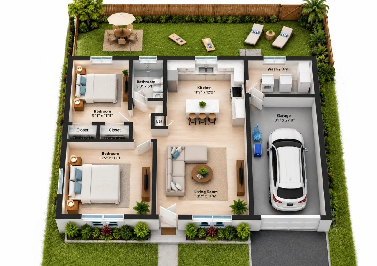 Beach Downtown Pets Dining + Fun Yard +BBQ 510 18