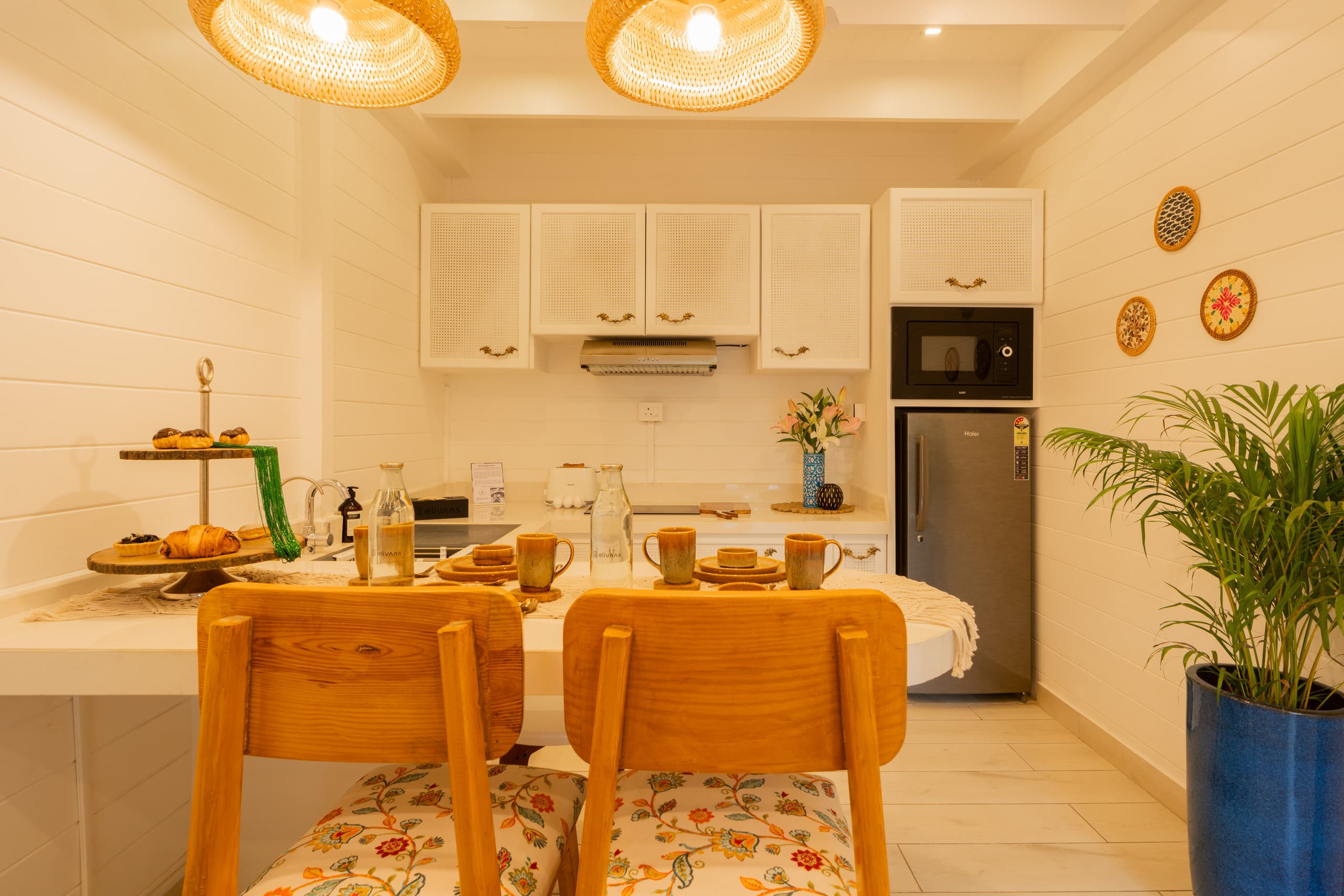 1-BHK Beachside Cottage with Boho Interiors 17