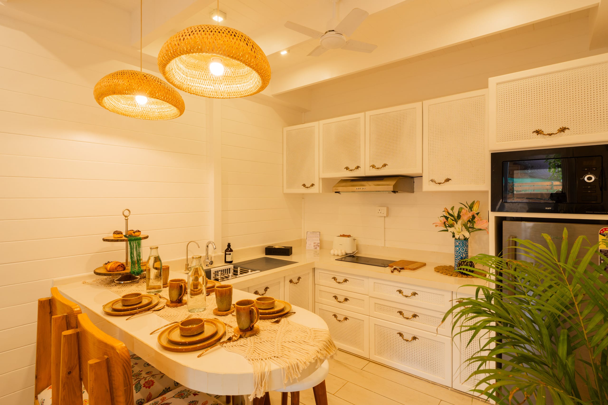 1-BHK Beachside Cottage with Boho Interiors 15