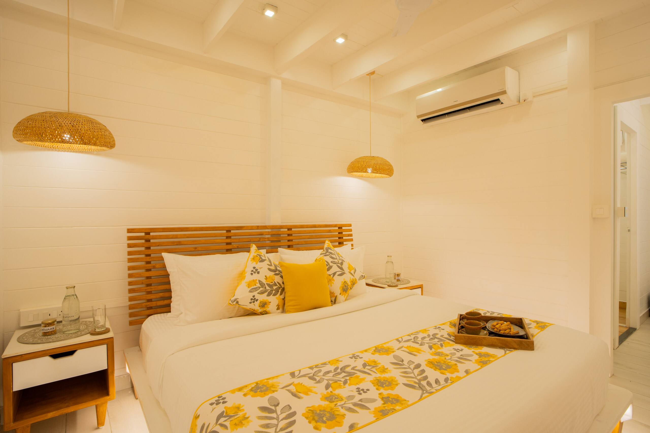 1-BHK Beachside Cottage with Boho Interiors 22