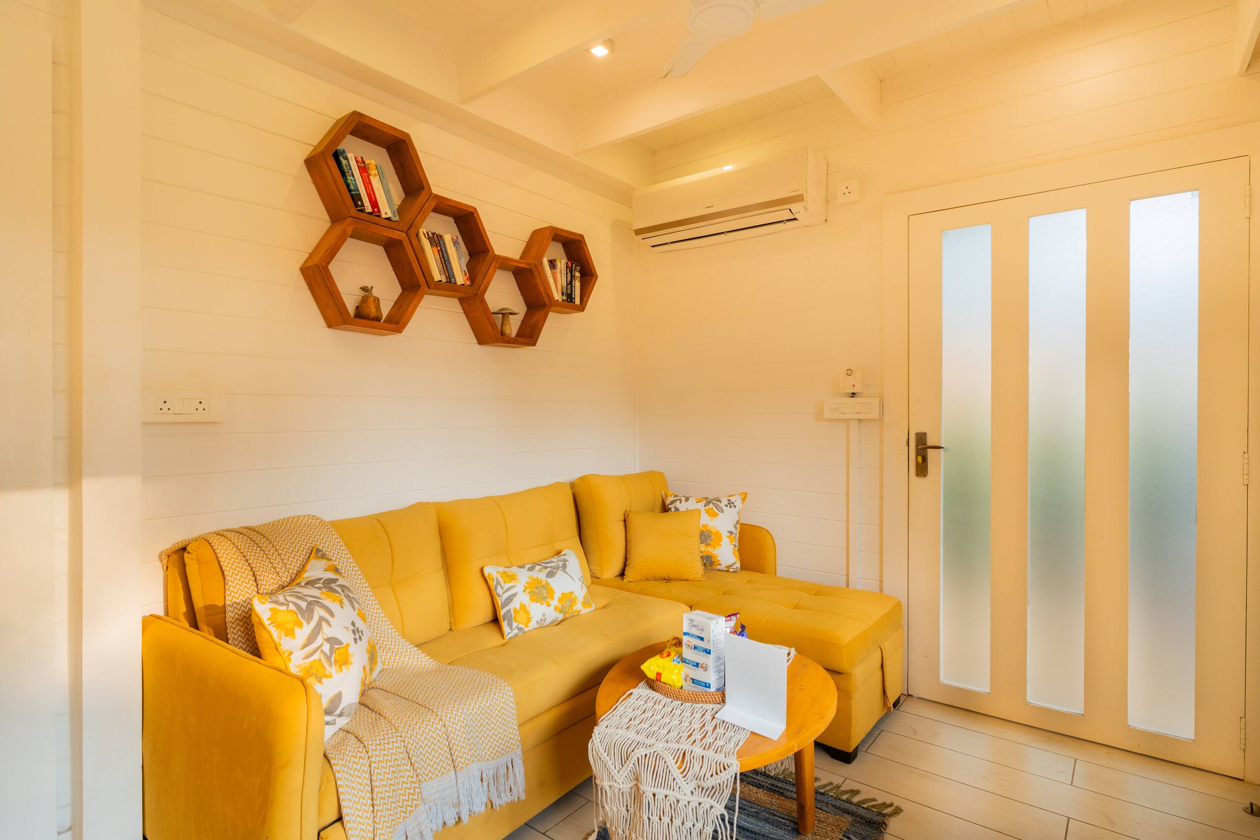 1-BHK Beachside Cottage with Boho Interiors 12