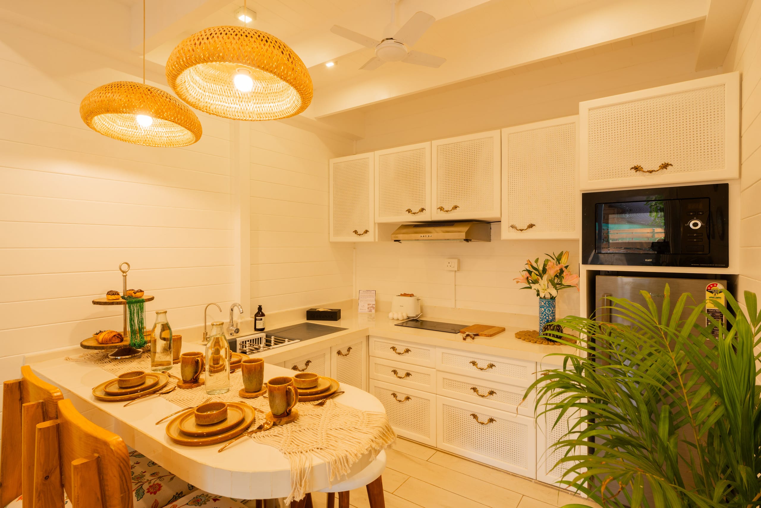 1-BHK Beachside Cottage with Boho Interiors 16