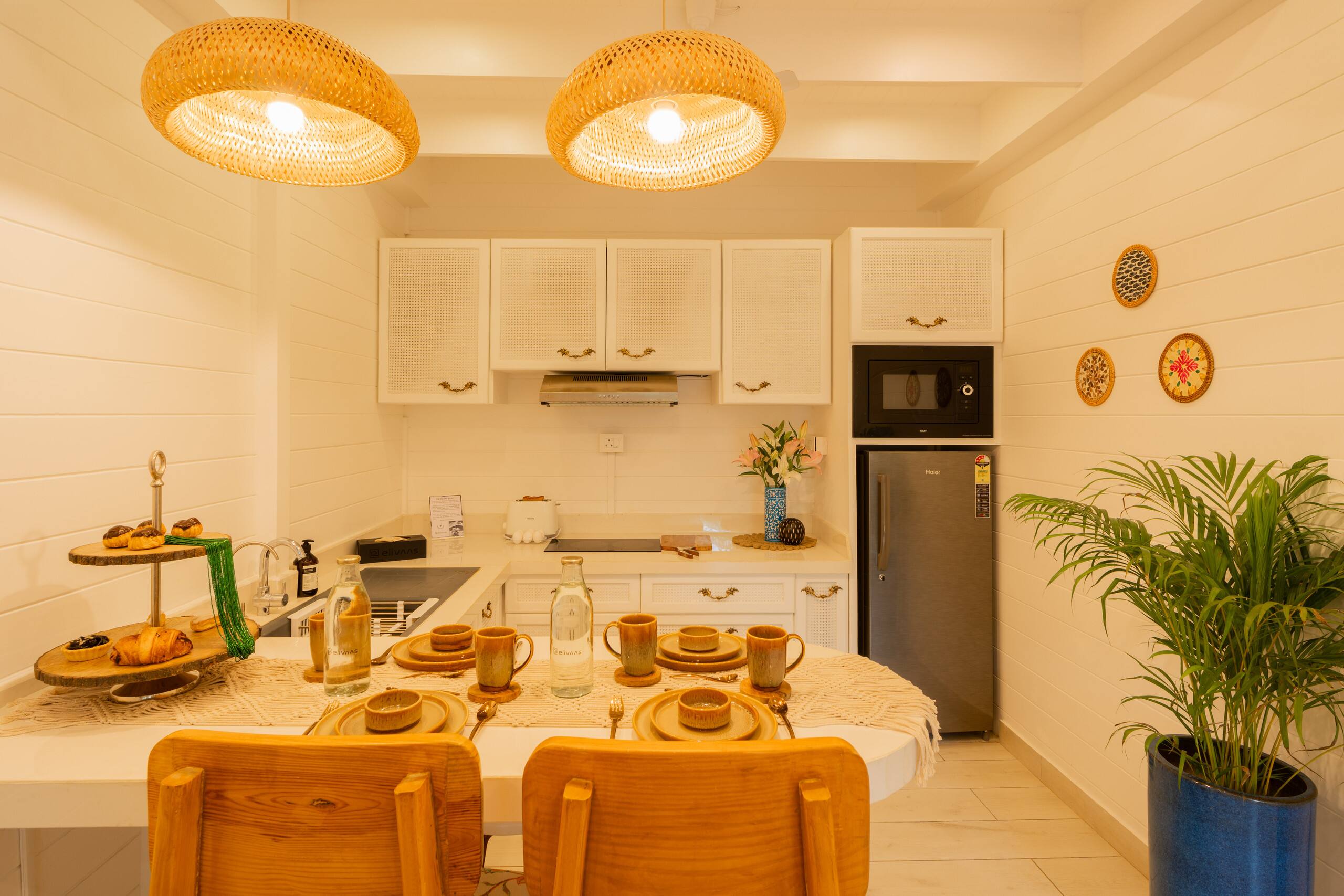 1-BHK Beachside Cottage with Boho Interiors 18