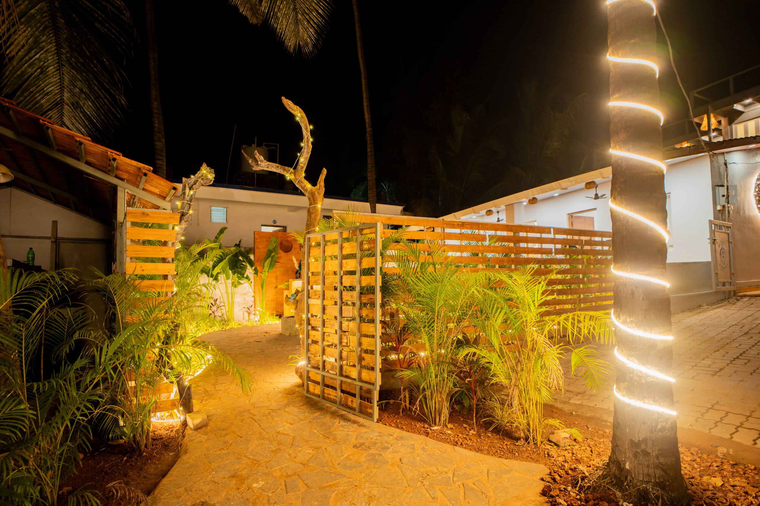 1-BHK Beachside Cottage with Boho Interiors 40
