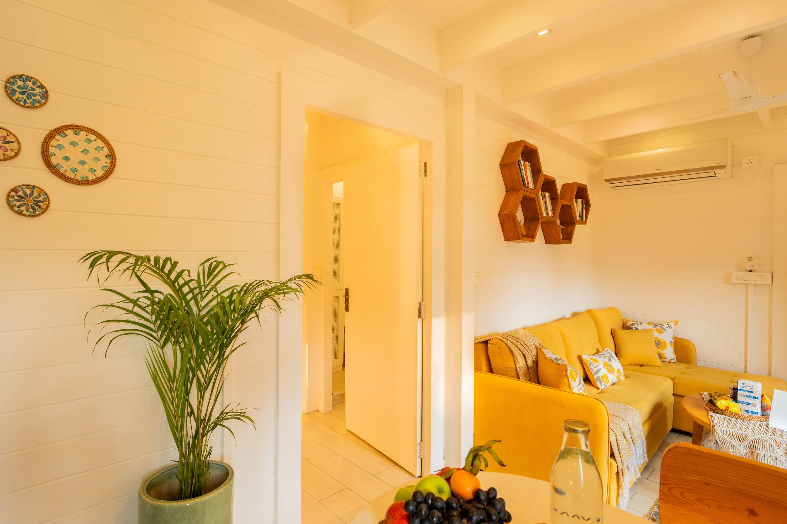 1-BHK Beachside Cottage with Boho Interiors 11