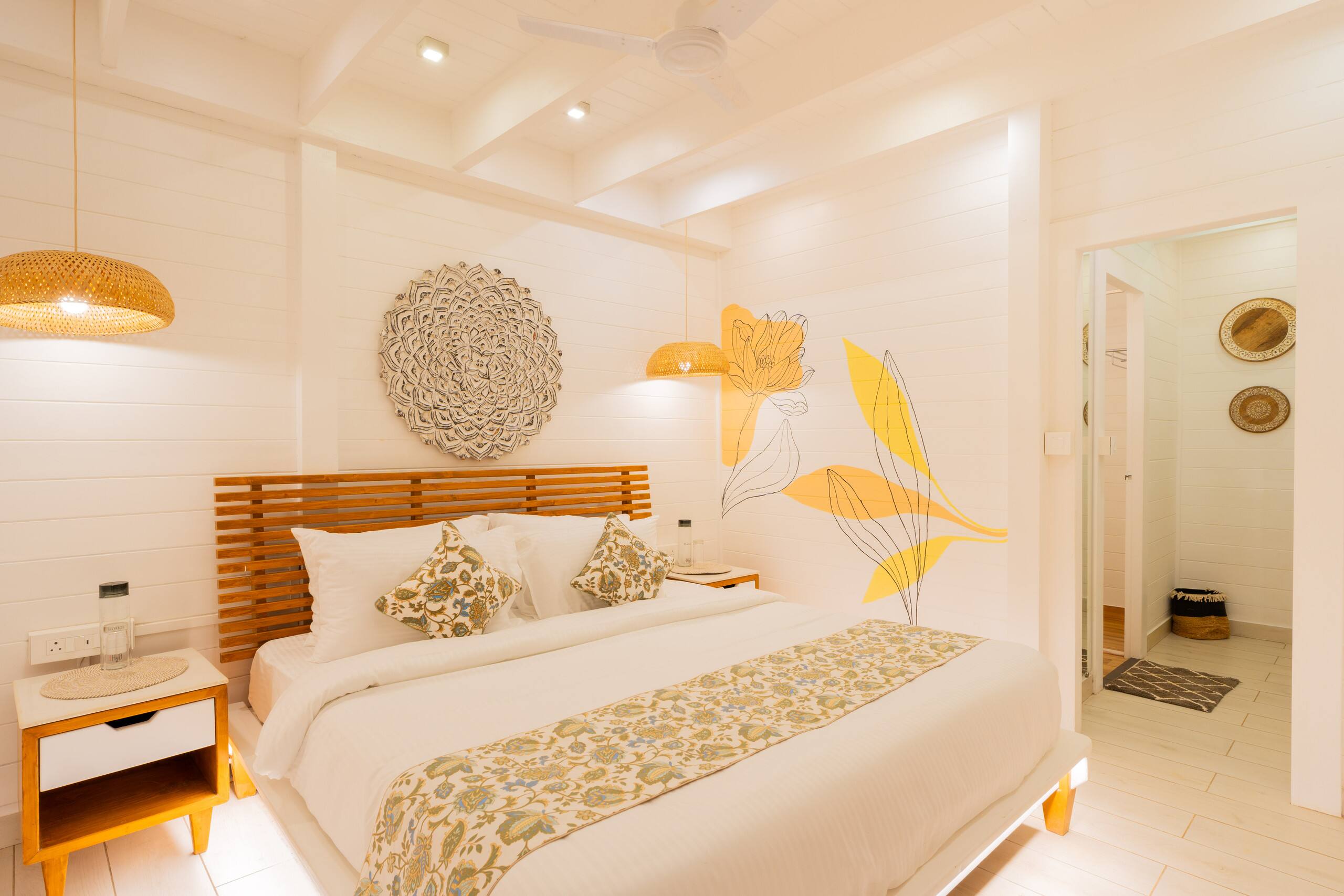 1-BHK Beachside Cottage with Boho Interiors 25