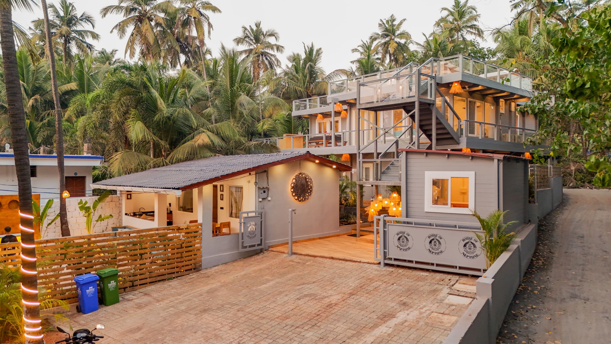 1-BHK Beachside Cottage with Boho Interiors 36