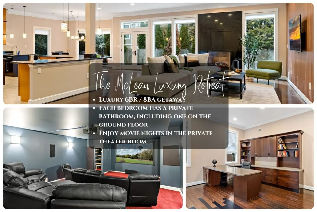 Luxurious 6BR: Theater, Gym, Jacuzzi, Spa, Grill, Free Parking! 6