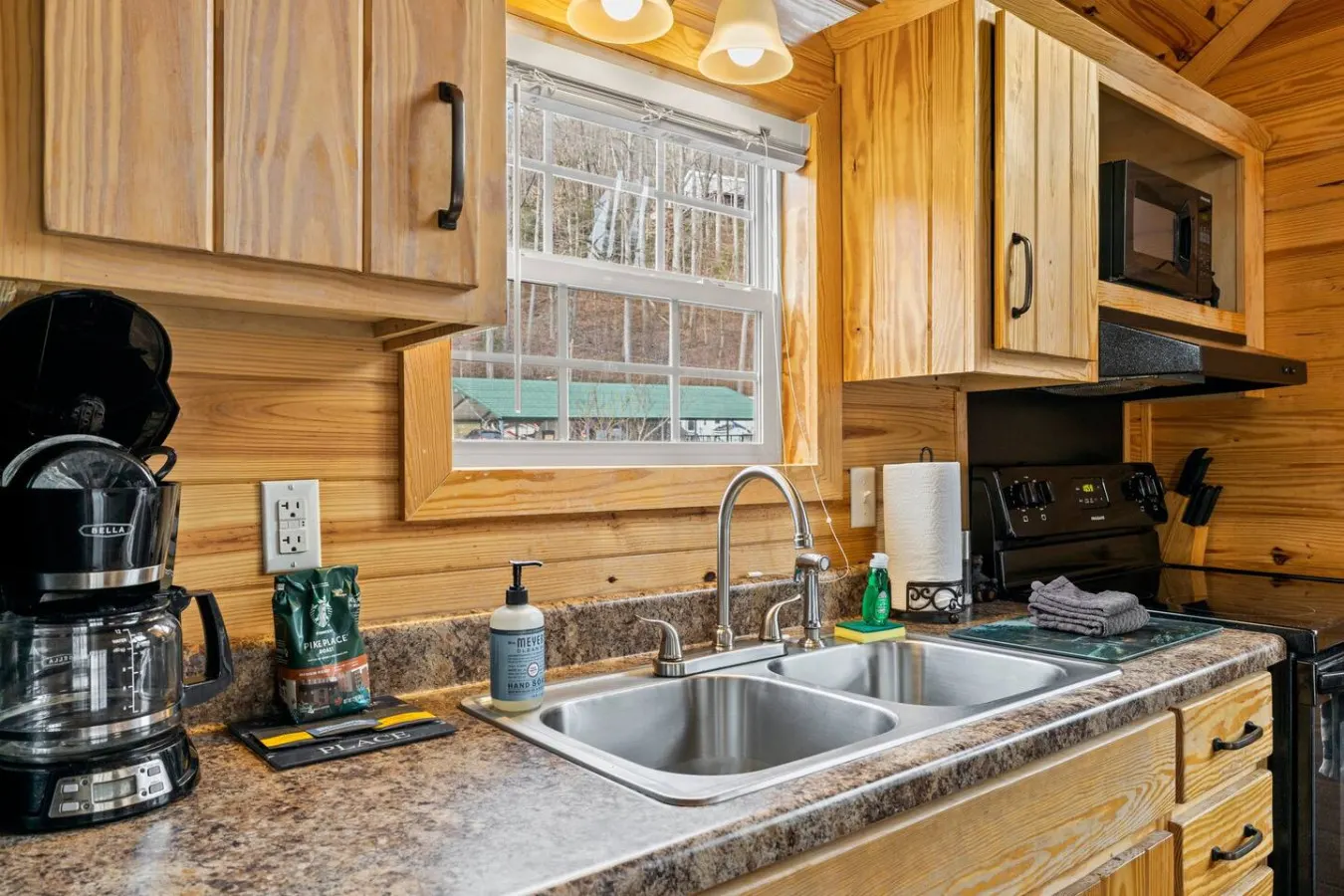 Riverfront Cabin Deck, Fire Pit & Near Smokies 3