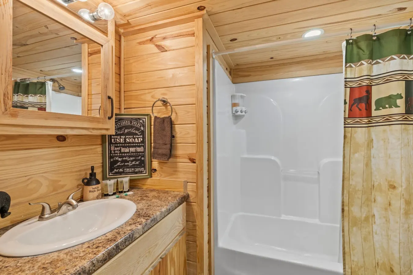 Riverfront Cabin Deck, Fire Pit & Near Smokies 4